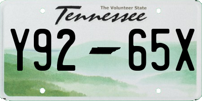 TN license plate Y9265X