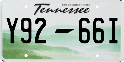 TN license plate Y9266I