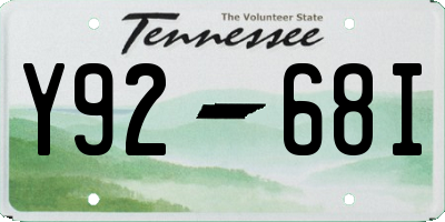 TN license plate Y9268I