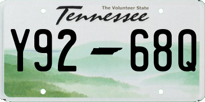 TN license plate Y9268Q