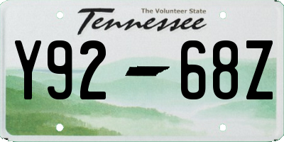 TN license plate Y9268Z