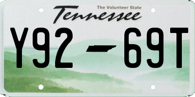 TN license plate Y9269T
