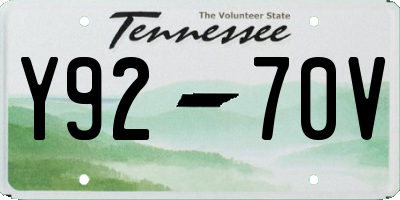 TN license plate Y9270V