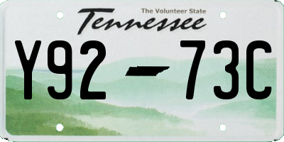 TN license plate Y9273C