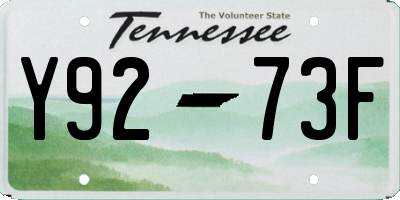 TN license plate Y9273F
