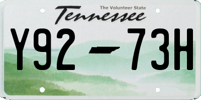 TN license plate Y9273H