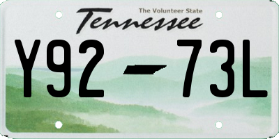 TN license plate Y9273L