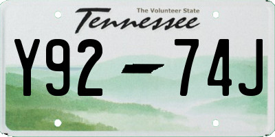 TN license plate Y9274J