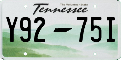 TN license plate Y9275I