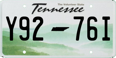 TN license plate Y9276I