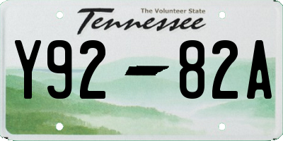 TN license plate Y9282A