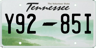 TN license plate Y9285I
