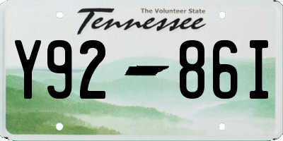 TN license plate Y9286I