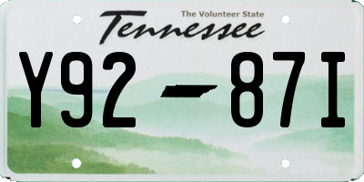 TN license plate Y9287I