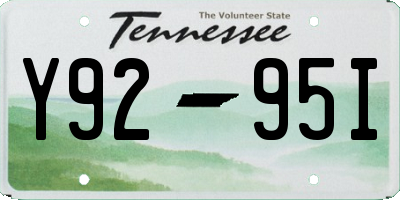TN license plate Y9295I