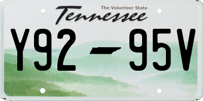 TN license plate Y9295V