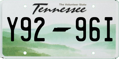 TN license plate Y9296I