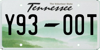 TN license plate Y9300T
