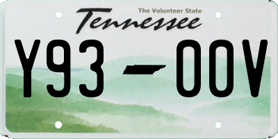 TN license plate Y9300V