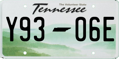 TN license plate Y9306E