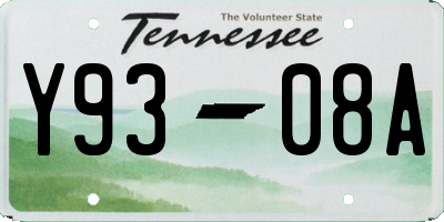 TN license plate Y9308A