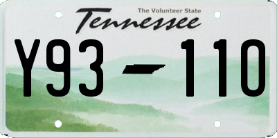 TN license plate Y9311O