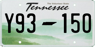 TN license plate Y9315O