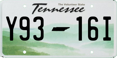TN license plate Y9316I