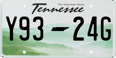 TN license plate Y9324G