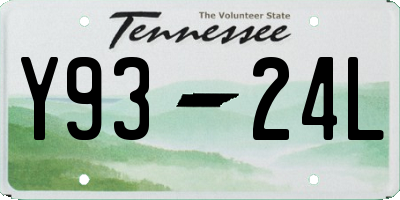 TN license plate Y9324L