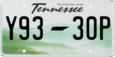 TN license plate Y9330P