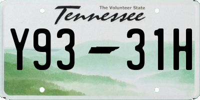 TN license plate Y9331H