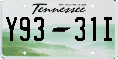 TN license plate Y9331I