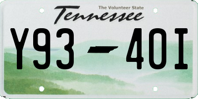 TN license plate Y9340I