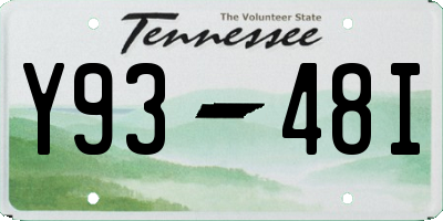 TN license plate Y9348I