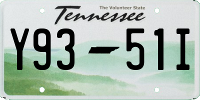 TN license plate Y9351I