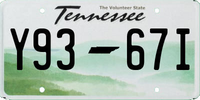 TN license plate Y9367I