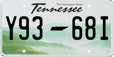 TN license plate Y9368I