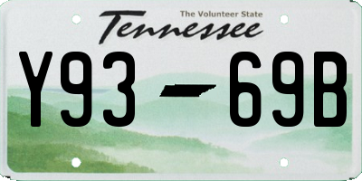 TN license plate Y9369B