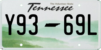 TN license plate Y9369L