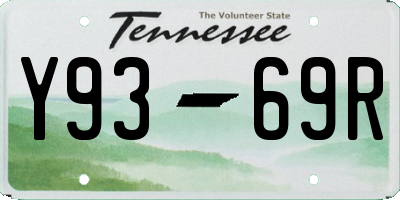 TN license plate Y9369R