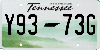 TN license plate Y9373G