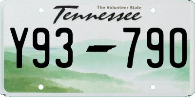 TN license plate Y9379O