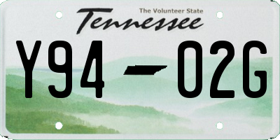 TN license plate Y9402G