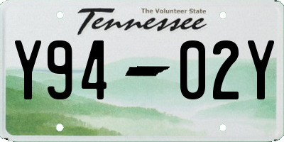 TN license plate Y9402Y