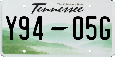 TN license plate Y9405G