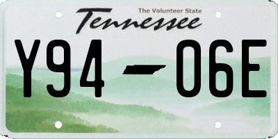 TN license plate Y9406E