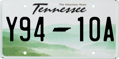 TN license plate Y9410A