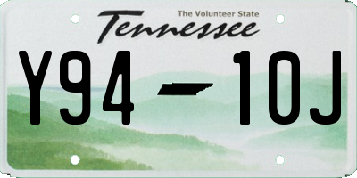 TN license plate Y9410J