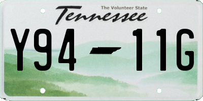 TN license plate Y9411G